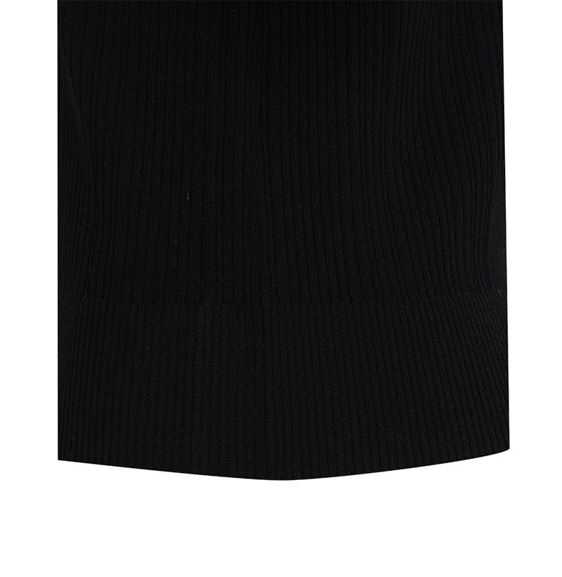 Castelbajac Women's ribbed Short-Sleeve Sweater - Black