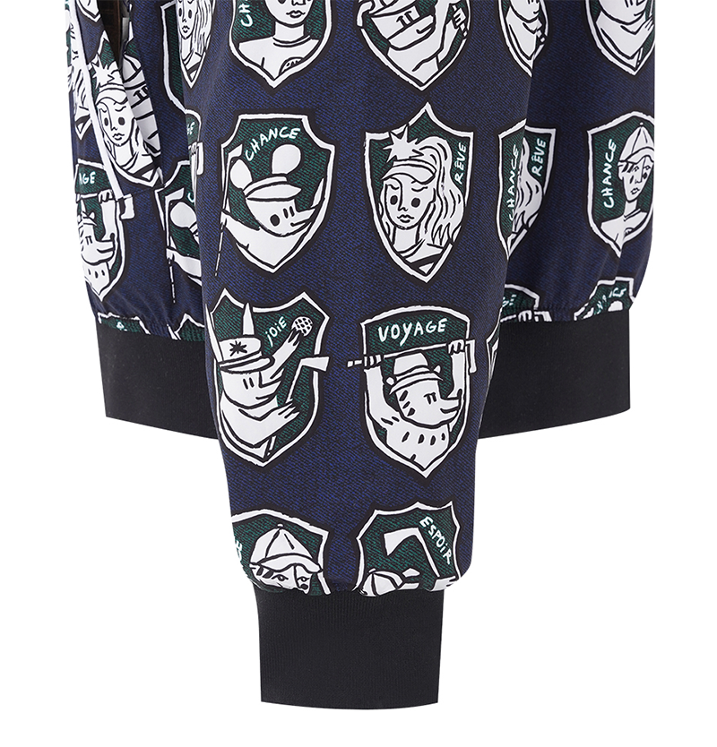 Castelbajac Men's Patterned Blue Jacket Jumper - Navy