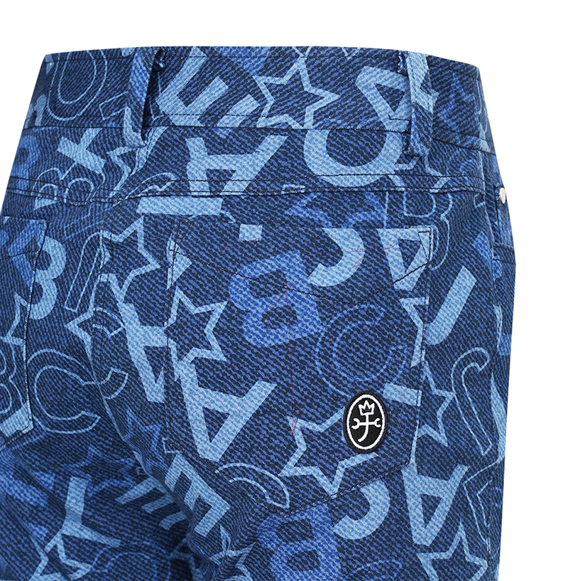 Castelbajac Women's Star Print Bootcut Pants - Navy