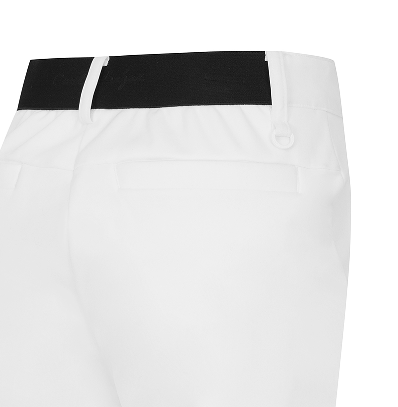 Castelbajac Women's Poly Bonded E-Band Slim Pants - White