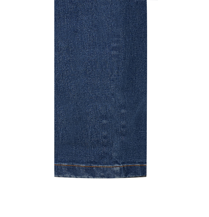Castelbajac Men's Embossed Point Standard Denim Pants - Indigo