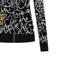 Castelbajac Women's Character Logo Jacquard Zip-Up Cardigan - Black