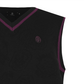 Castelbajac Men's Emblem Pattern Jacquard Knit Vest - Black