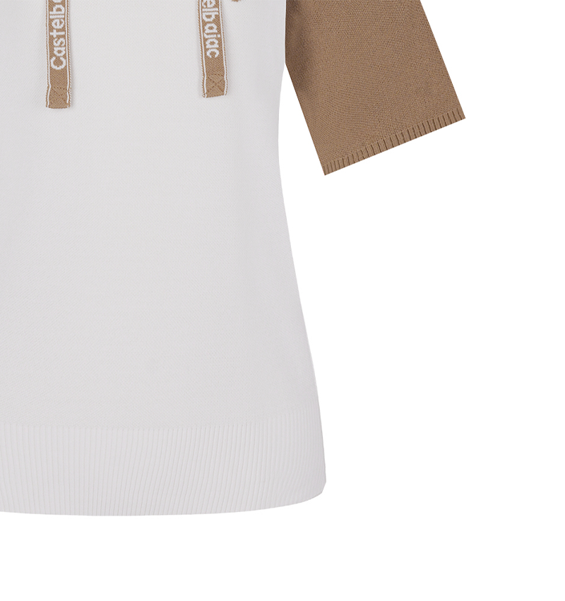 Castelbajac Women's Logo Point Raglan Short-Sleeve Hoodie - Brown