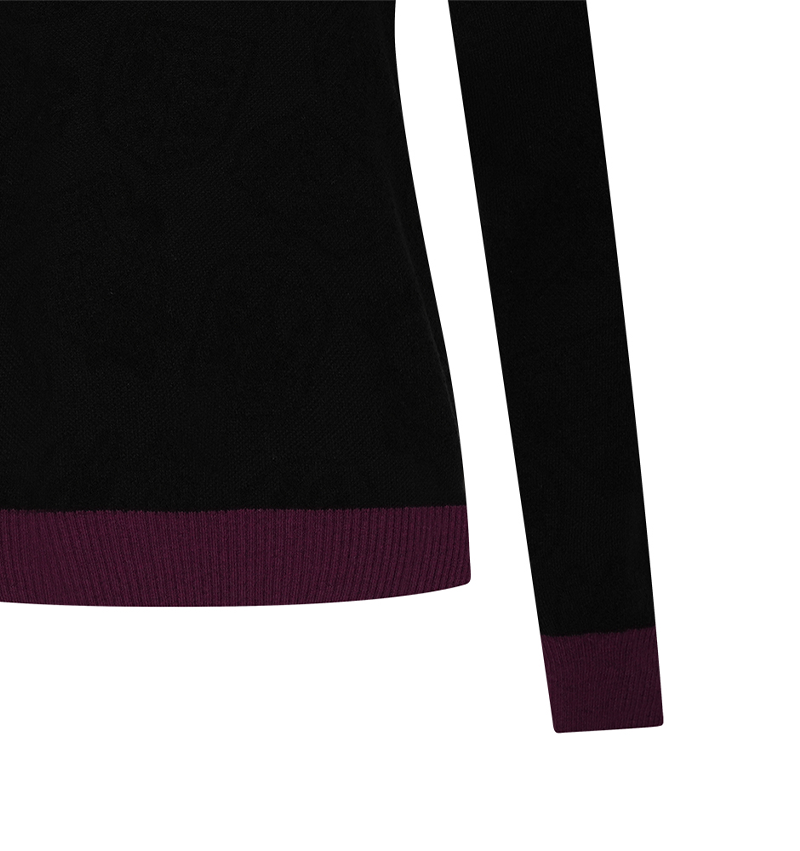 Set3 Side Logo Culottes + Two-Color Jacquard Knit