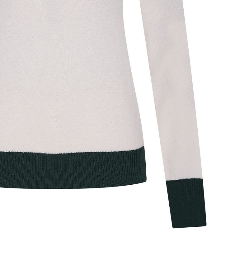 Castelbajac Women's Two-Color Jacquard Knit - White