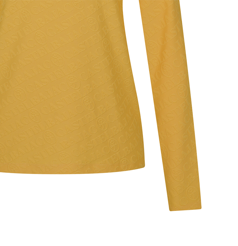 Castelbajac Women's Character Point Jacquard Collar T-Shirt - Mustard