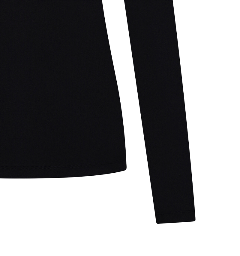 Castelbajac Women's Logo Embroidered Basic Collar T-Shirt - Black