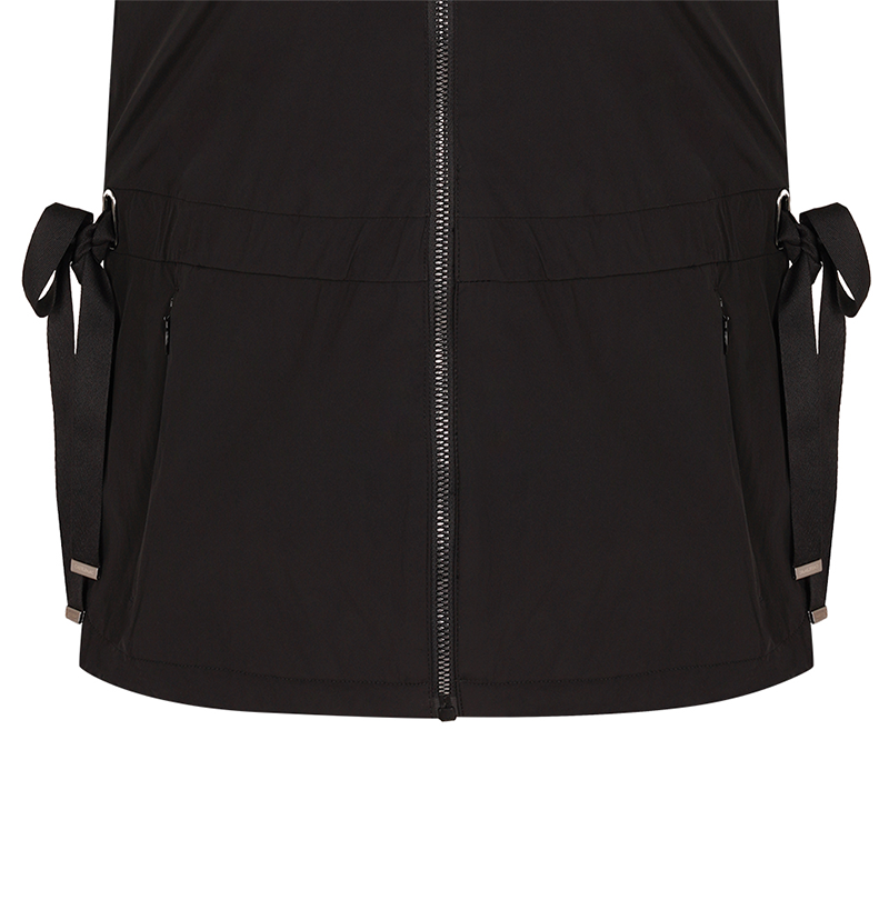 Castelbajac Women's Detachable Hooded Zip-Up Vest - Black