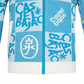 Castelbajac Men's Patterned Zip-Up Sweater Cardigan - Blue