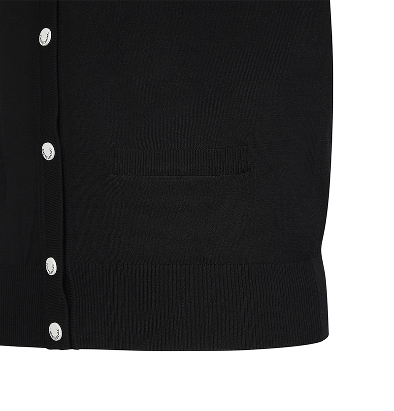 Castelbajac Women's Round Neck Button Cardigan - Black