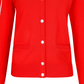 Castelbajac Women's Round Neck Button Cardigan - Red