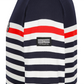Castelbajac Men's Striped Round Sweater - Navy