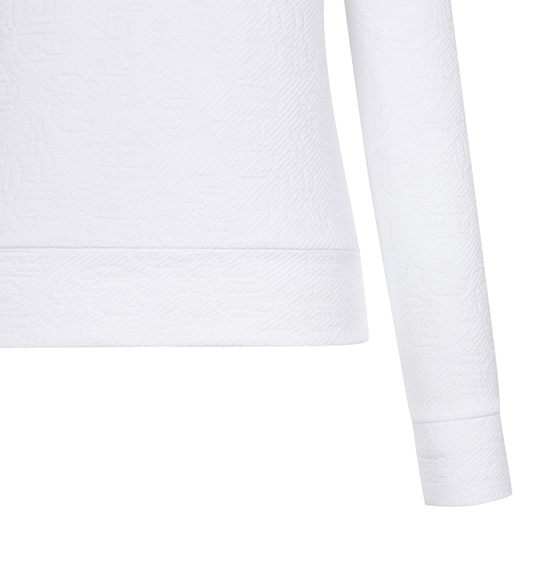 Castelbajac Women's Big Collar Jacquard T-Shirt - White