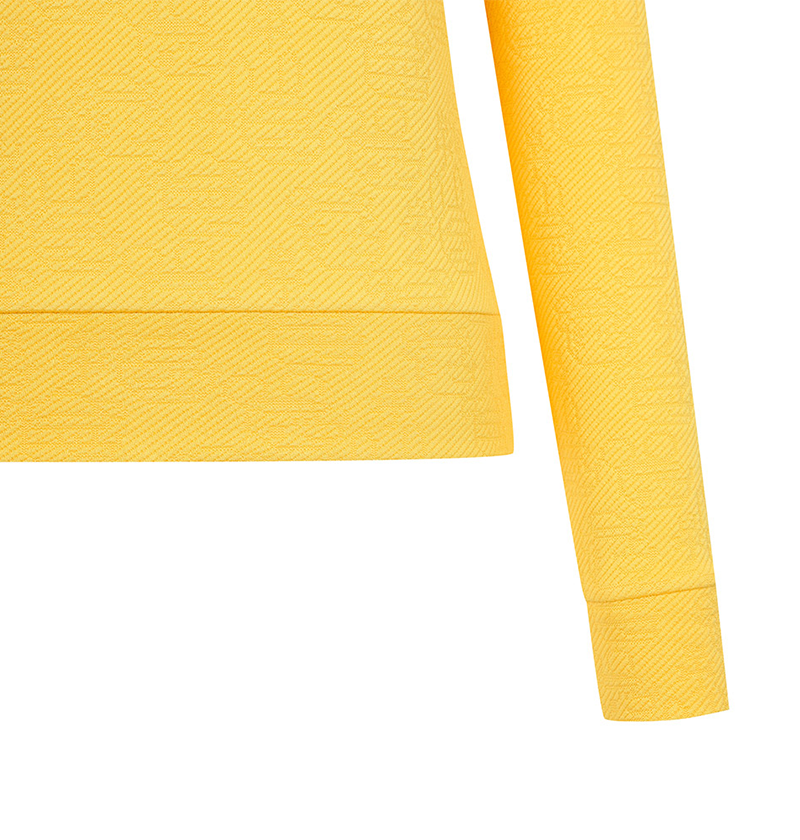 Castelbajac Women's Big Collar Jacquard T-Shirt - Yellow