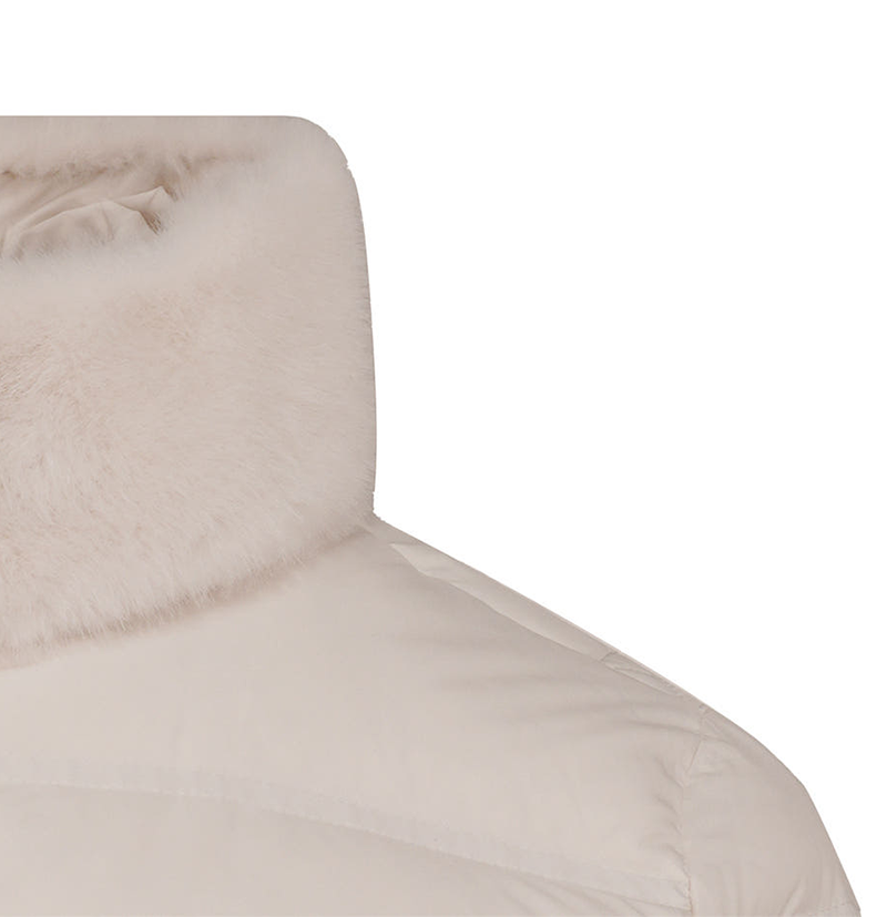 Castelbajac Women's Fur Duck Down Padding - Ivory