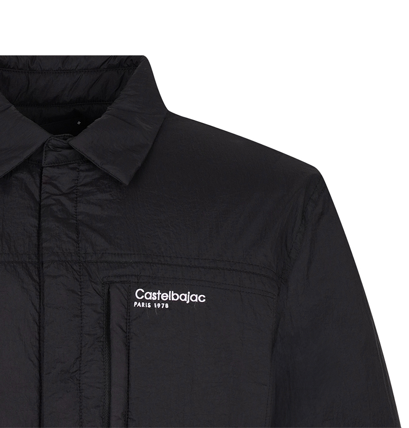 Castelbajac Men's Stretch Padded Shirt Jumper - Black