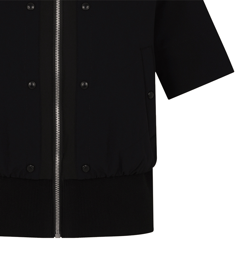 Castelbajac Women's Snap Point Short-Sleeve Hooded Padded Jumper - Black