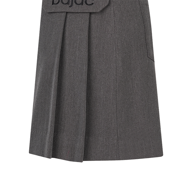 Castelbajac Women's Embroidered Logo Point Pintuck Shorts - Grey