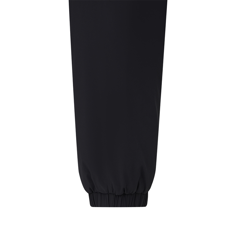 Castelbajac Men's Black Line Color Block Band Stretch Padded Jogger Pants - Black