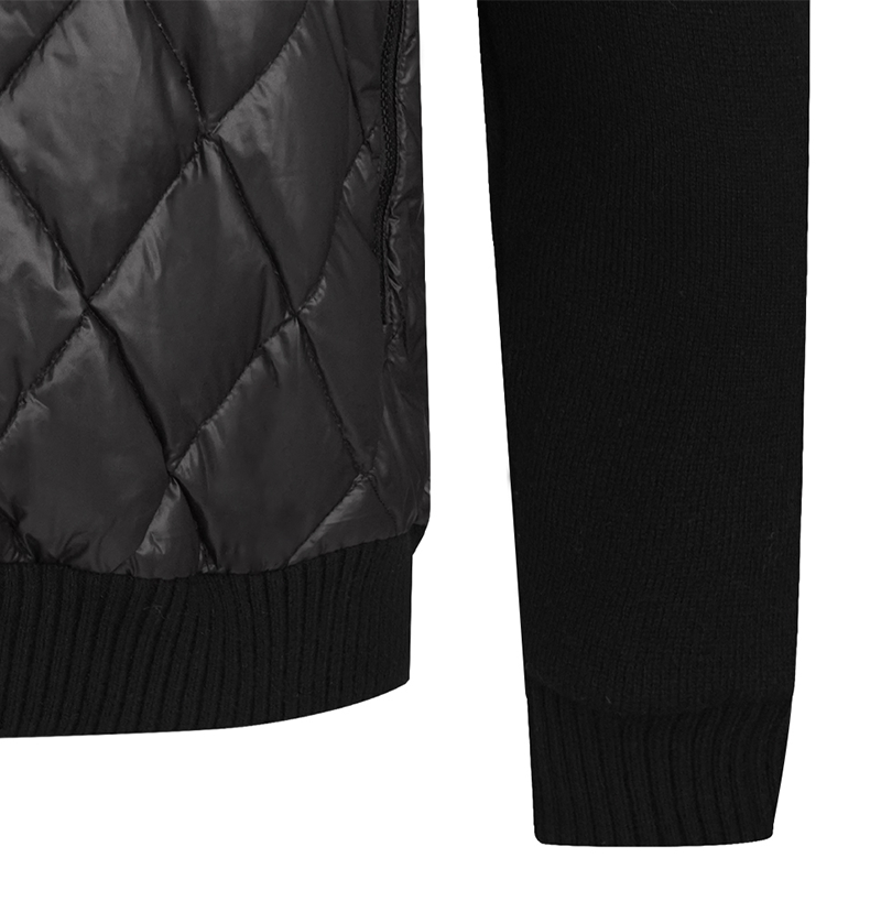 Castelbajac Men's Hybrid Duck Down Quilted Jumper - Black