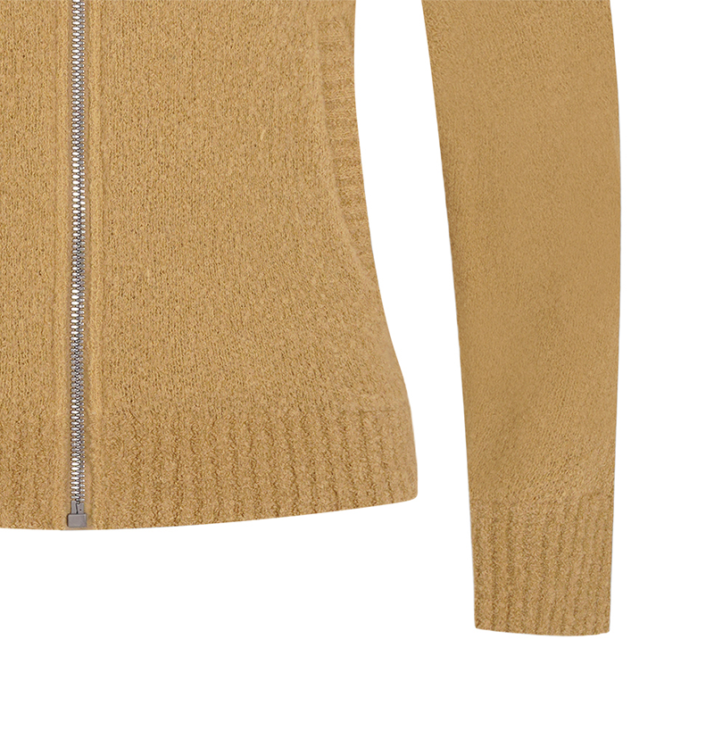 Castelbajac Women's Artwork Embroidered Hybrid Padded Zip-Up Hoodie - Beige