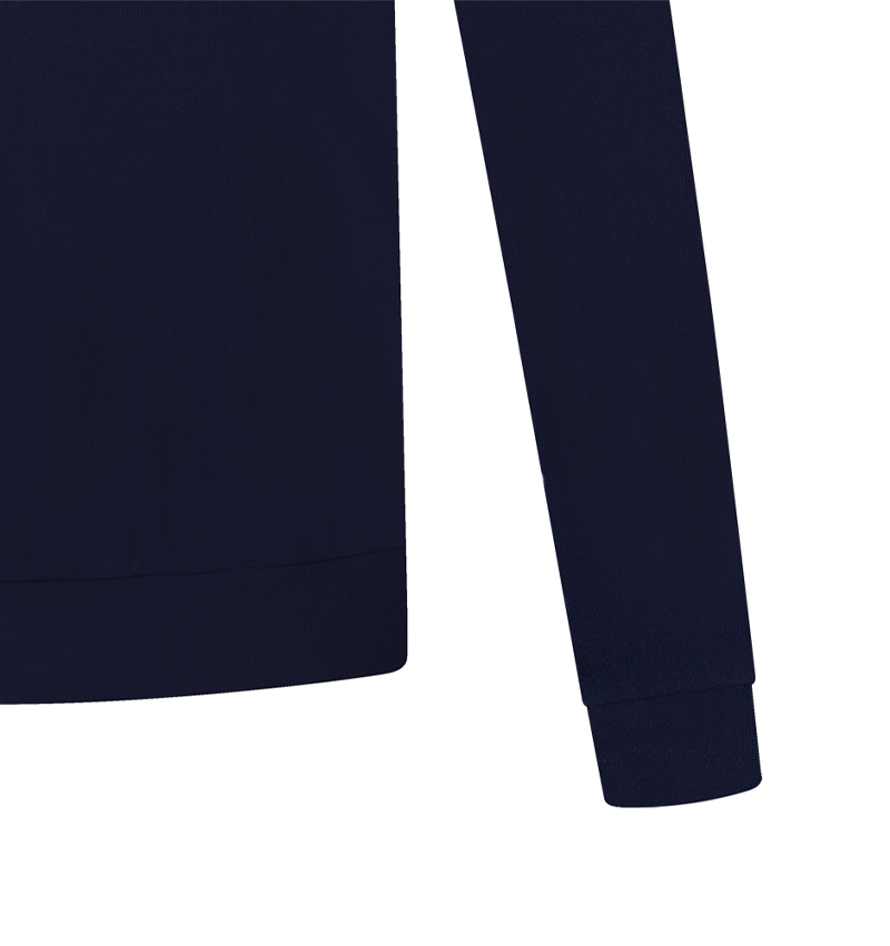 Castelbajac Men's Printed Half-zip Fleece T-shirt - Navy