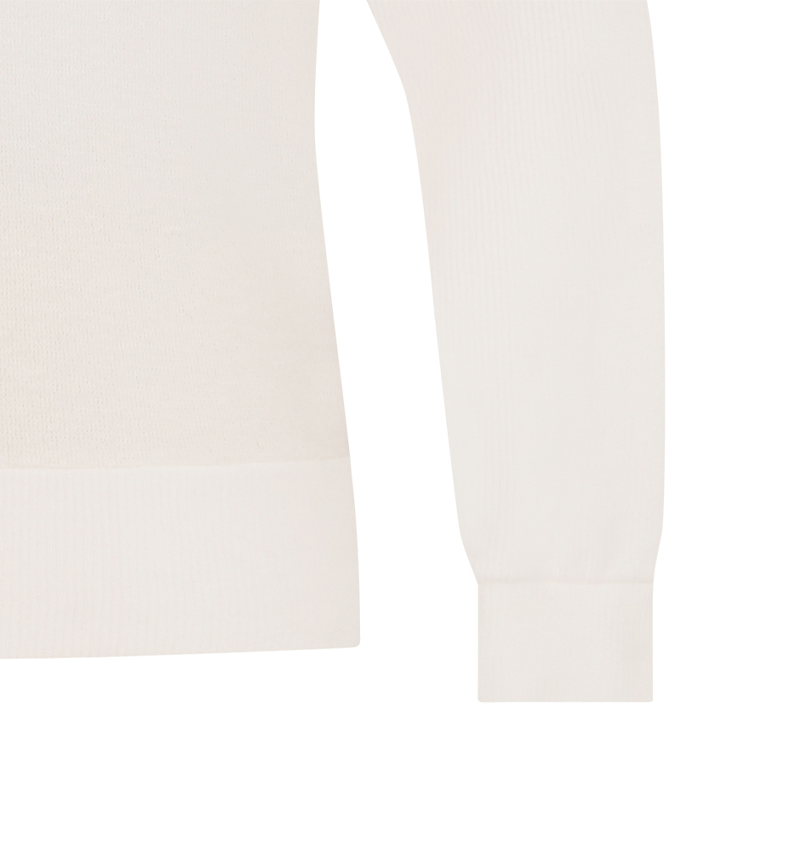 Castelbajac Women's Embroidered Point Boucle Half-Length T-Shirt - Ivory