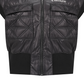Castelbajac Women's Black Line Glossy Quilted Point Padded Crop Vest - Black