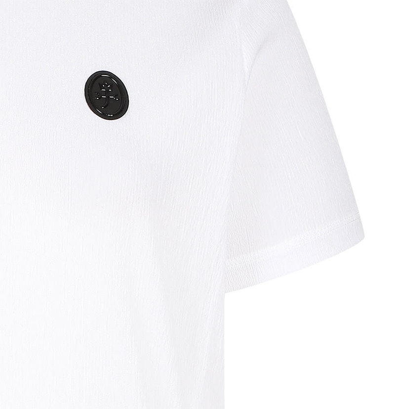 Castelbajac Women's Blouson Collared Short Sleeve T-shirt - 2 Color