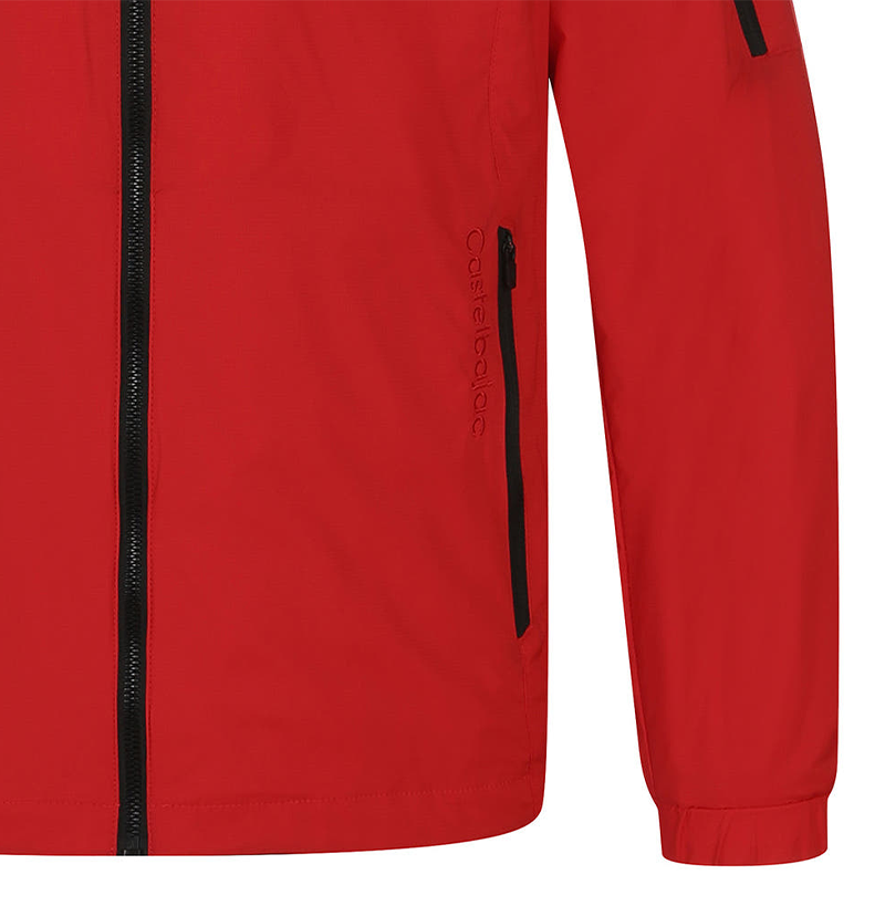 Castelbajac Men's Detachable Hooded Windbreaker Jumper - Red
