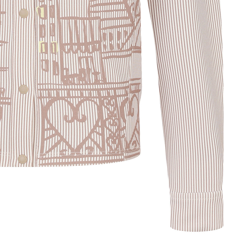 Castelbajac Women's Striped Artwork Shirt - 2 Colors