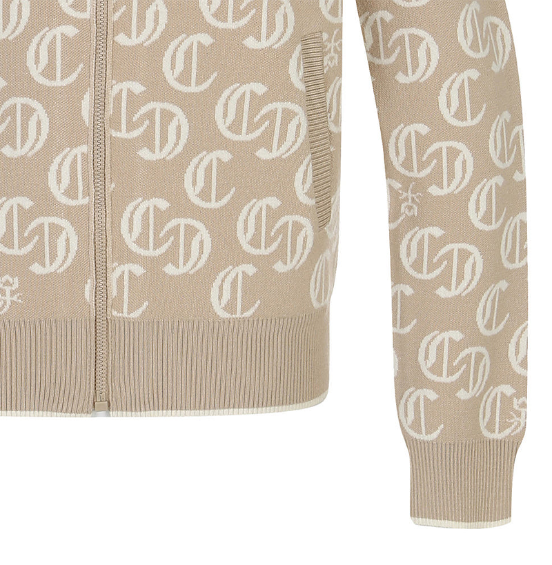 Castelbajac Women's Jacquard Collar Zip-Up Knit Cardigan - 2 Colors