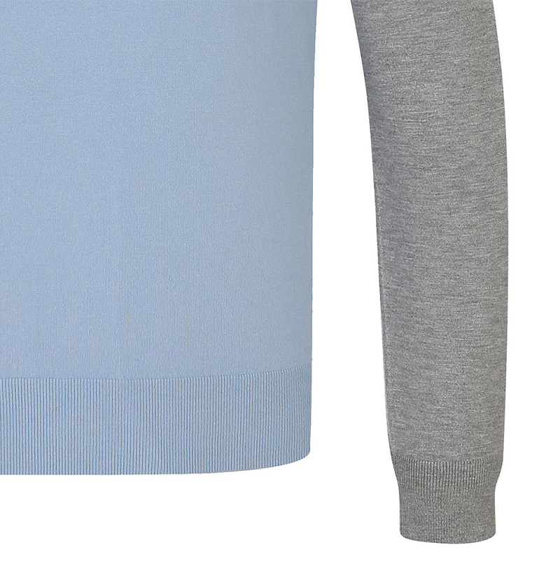 Castelbajac Men's Reverse Color Block Collar Knit - 2 Colors