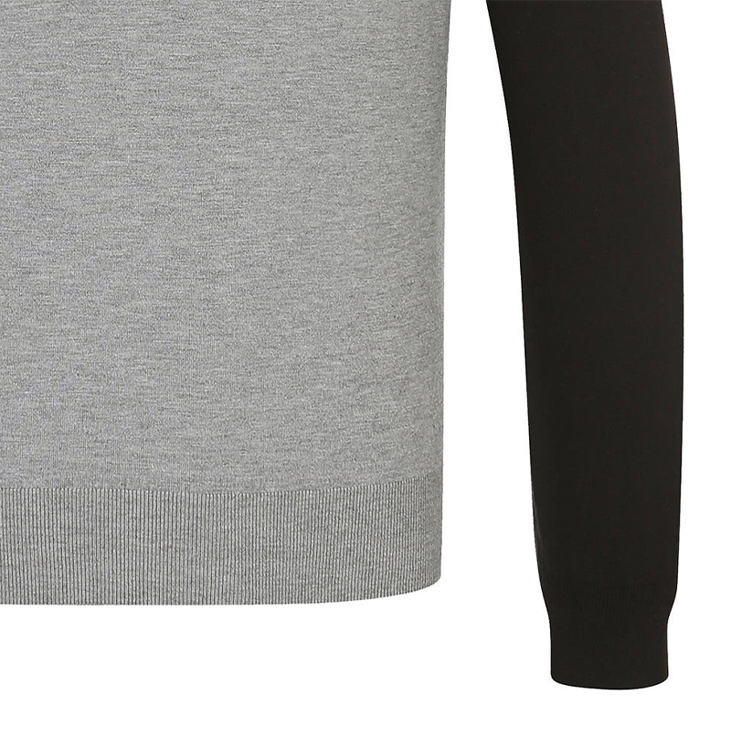 Castelbajac Men's Reverse Color Block Collar Knit - 2 Colors