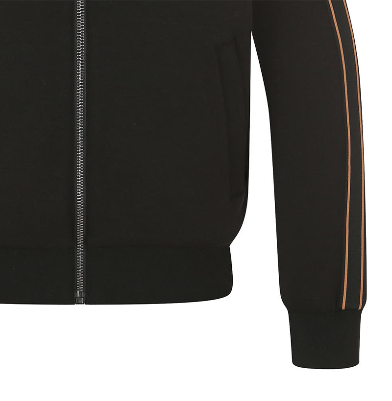 Castelbajac Women's Hooded Contrast Tape Zip-Up Cardigan - Black