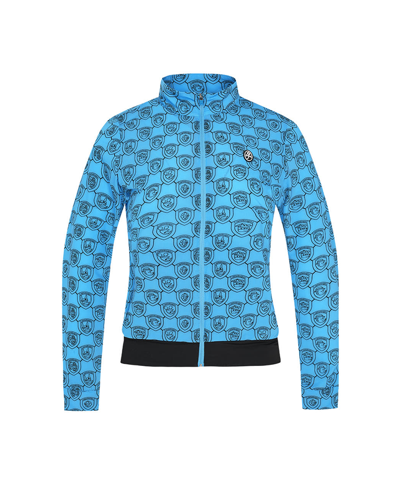 Castelbajac Women's Cooling Shield Pattern Tee Jumper - Blue