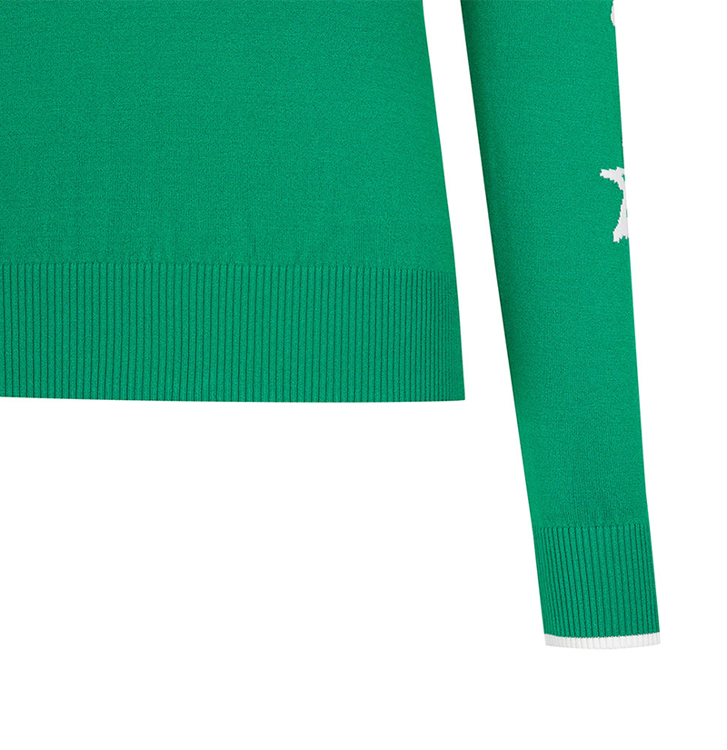 Castelbajac Women's Lettering Point Sweater - Green