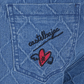 Castelbajac Women's Diamond Bootcut Denim Pants - Blue
