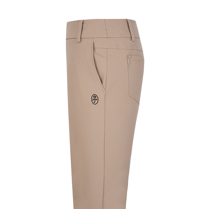 Castelbajac Women's Pocket Stitch Bootcut Pants - Beige