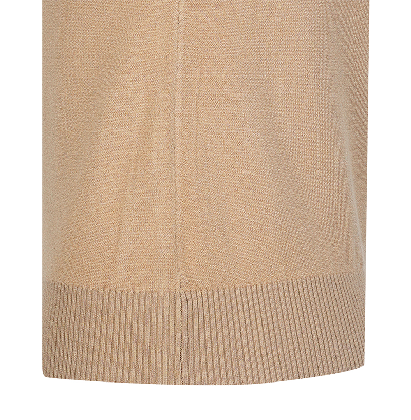 Castelbajac Women's Basic Embroidered Point Mock Neck Knit - Beige
