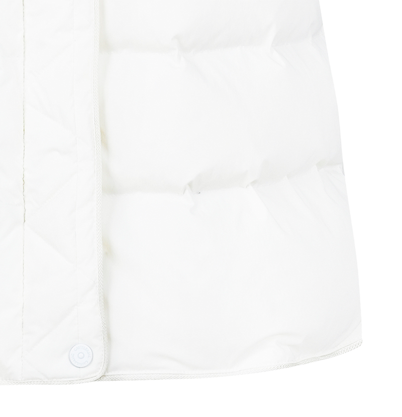Castelbajac Women's Long Down Vest - White