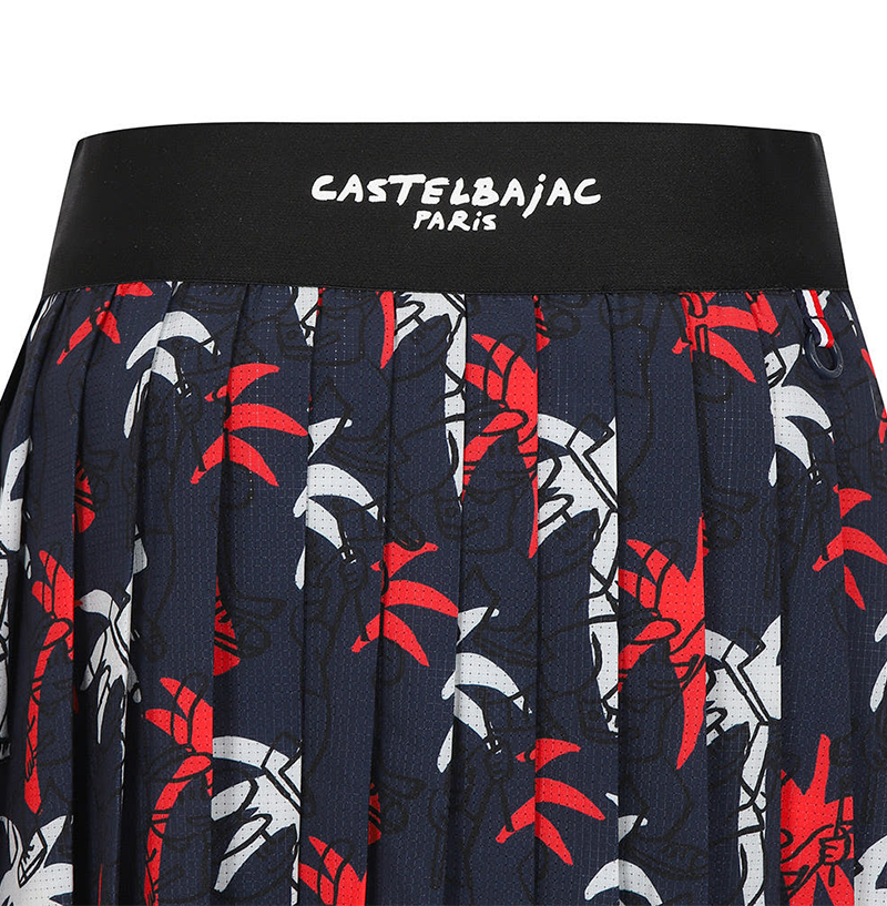 Castelbajac Women's Victory Pattern Pleated Culottes - 2 Colors