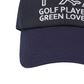 Castelbajac Men's Stripe Slogan Embroidery Point Ball Cap - Navy