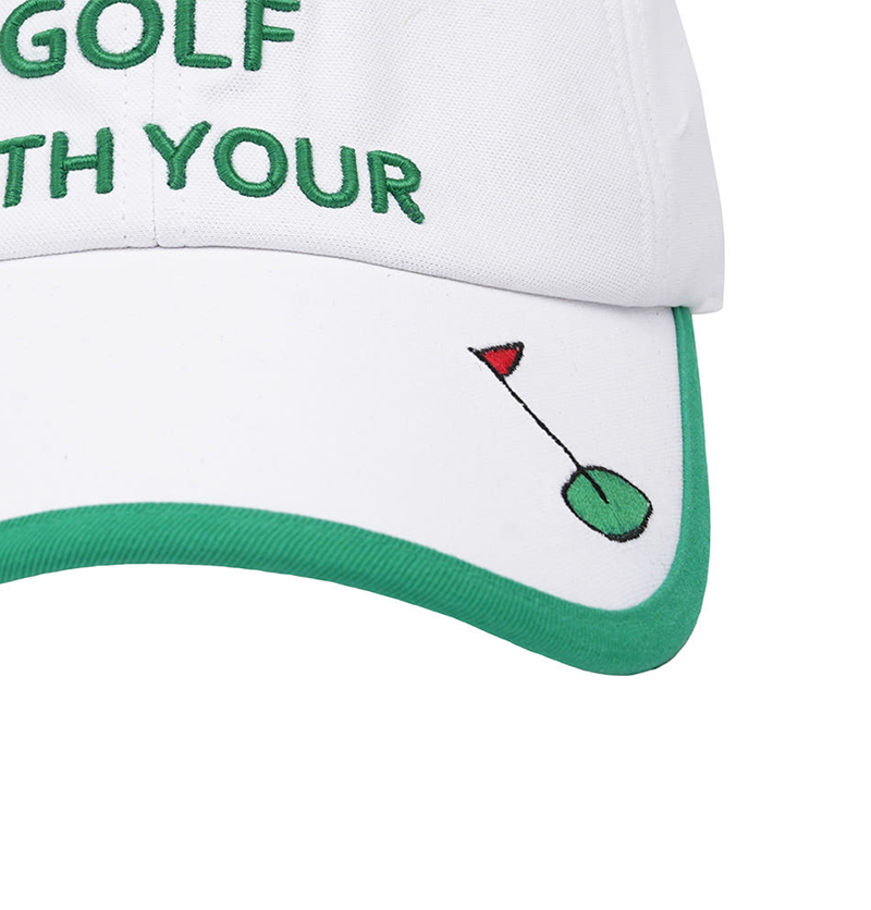 Castelbajac Men's Color Block Point Character Embroidery Ball Cap - White