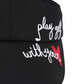 Castelbajac Women's Slogan Ribbon Sun Cap - Black