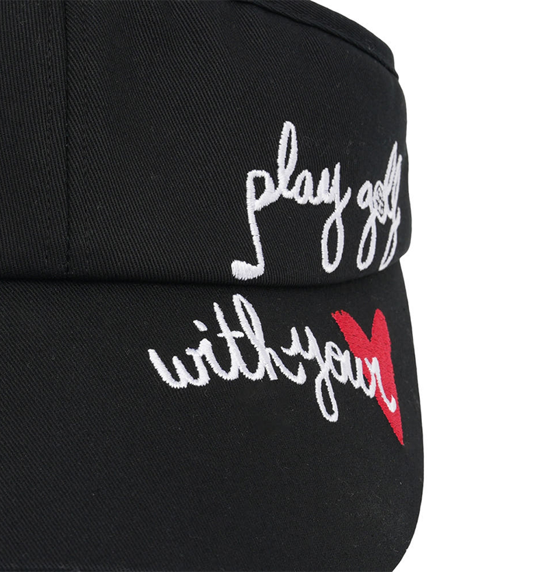 Castelbajac Women's Slogan Ribbon Sun Cap - Black