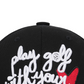 Castelbajac Women's Embroidered Point Ball Cap - Black