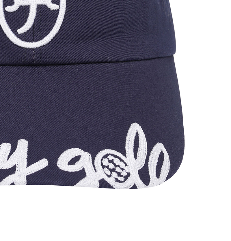Castelbajac Women's Embroidered Ribbon Sun Cap - Navy