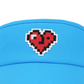 Castelbajac Women's Heart Pixel Summer Sun Cap - Blue